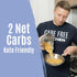 8oz (3 Pack) 20g 2g 26g Care Free Kitchen Plain Penne Keto Pasta Noodles, High Protein, Low Carb Net Carbs, High Fiber