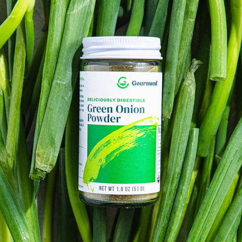 100% Gourmend Foods Organic Green Onion Powder Certified Low FODMAP Onion Substitute, Filler Free, Gluten Free