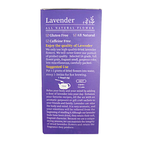 TIAN HU SHAN Dried Lavender Flower Buds, Culinary Food Grade, 4 Ounce, Vegan Herbal Tea