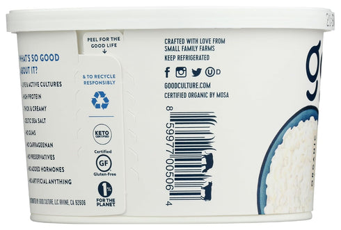Good Culture 16 oz Organic Classic Cottage Cheese