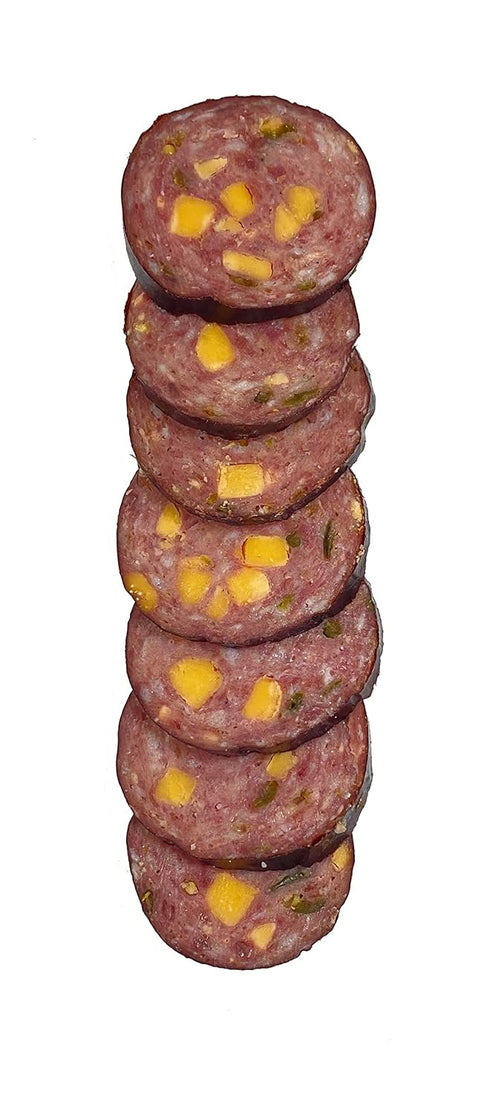 1959 Summer 12 oz Summer (Pack 2) PEARSON RANCH SINCE Elk Sausage with Jalapeno Cheese Stick of Game Meat Sausage
