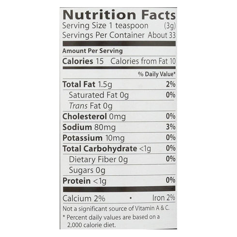 3.5 oz Eden Foods Organic Gomasio - Sesame Salt