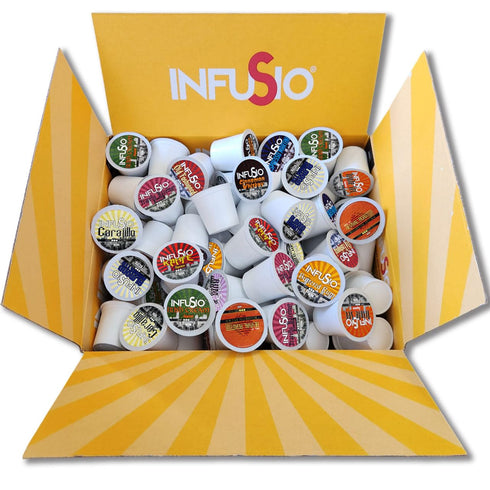 Pack 120 Count 12 2.0 InfuSio Flavored Coffee Pods Variety - Flavored Medium Roast, Curated Blends Inspired by Classic