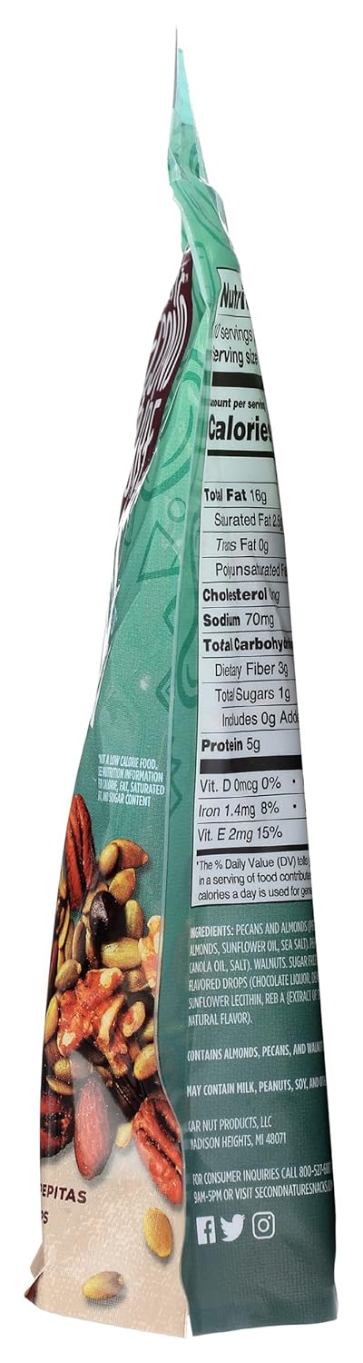 10 oz Pack 1 Second Nature Keto Crunch Smart Snack Mix, Resealable Pouch, of Certified Gluten-Free Snack