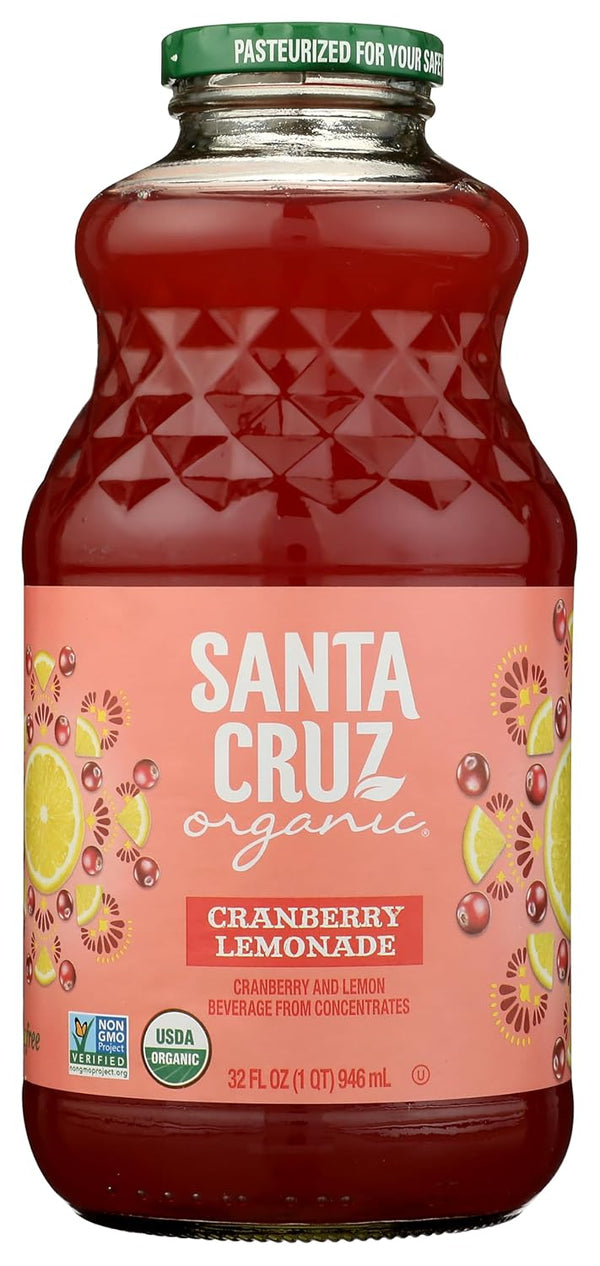Santa Cruz Organic, Cranberry Lemonade, 32 Ounce