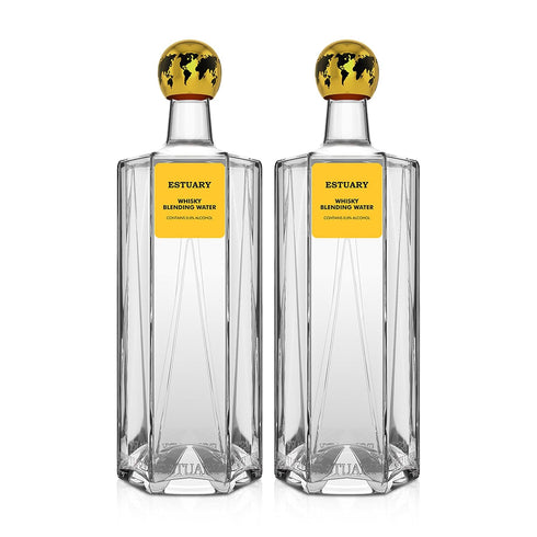750ML Pack 2 Estuary Whisky Blending Water | Premium Non Alcoholic Mixer for Whisky |