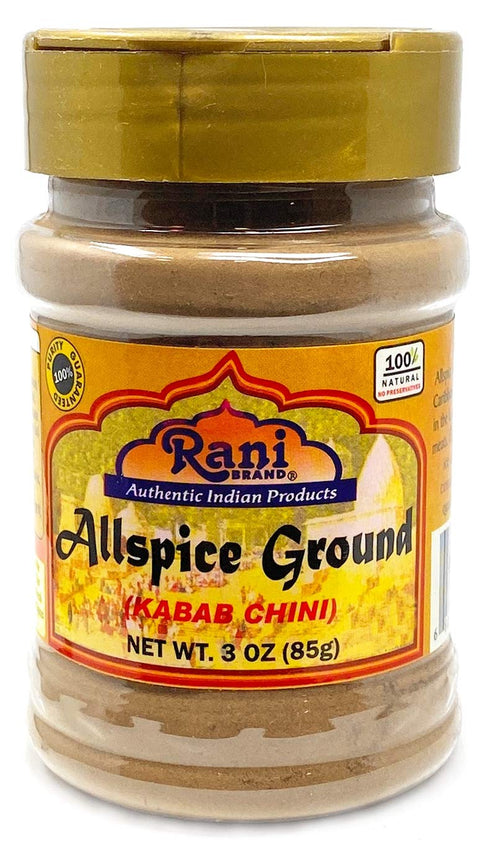 Rani Allspice (Kabab Chini) Ground Powder, 3oz (85g) PET Jar, All Natural