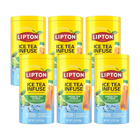 Lipton Ice Tea Infuse Green Tea Citrus Cold Brew Tea Bags for