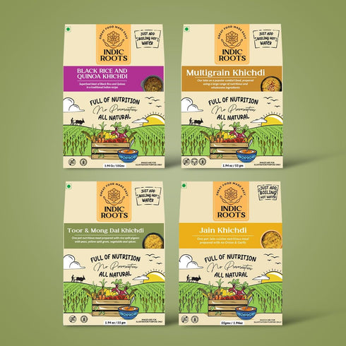 Organic Roots 55 (Pack 1) Black Rice & Quinoa Khichdi, Superfood, Instant Food, Healthy Food, Ready To Eat Full Meal