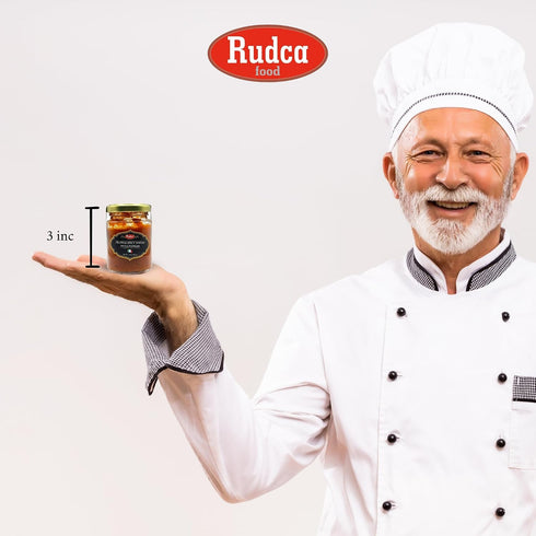 100% 2.82 oz (80g) Rudca Food Spicy Truffle Spread with Chili Peppers, Garlic, Mushrooms Natural Italian Gourmet Sauce
