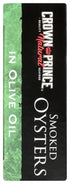 3 Crown Prince Natural Smoked Oysters in Pure Olive Oil, Ounce