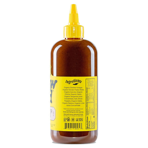 Yellowbird Organic Ghost Pepper Hot Sauce, 19.6 oz Tabletop Size (Real Hot | 1 Bottle | Made in Texas)