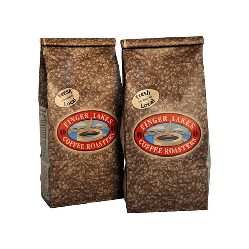 Finger Lakes Coffee Roasters , Butterscotch Toffee Coffee, Whole Bean, 16-ounce bags (pack of two)