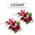 2 Count Global Sugar Art Premium Rose Sugar Cake Topper Flower Spray, Deep Red, by Chef Alan Tetreault