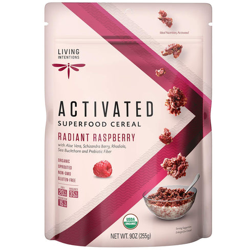 Living Intentions Organic Superfood Cereal, Radiant Raspberry, NonGMO, Gluten Free, Vegan, 9 Oz