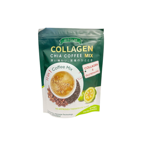 Beauty Milk FIT GUM 20X Collagen Chia Coffee - 11 in 1 Coffee Mix