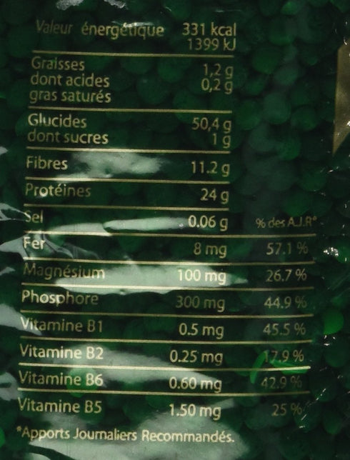 Vivien Paille 17.6oz Dry Green Lentils from France