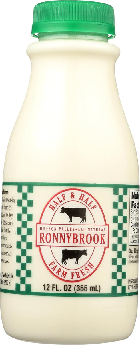 RONNY BROOK RONNYBROOK FARM DAIRY Half & Half Cream, 12 FZ