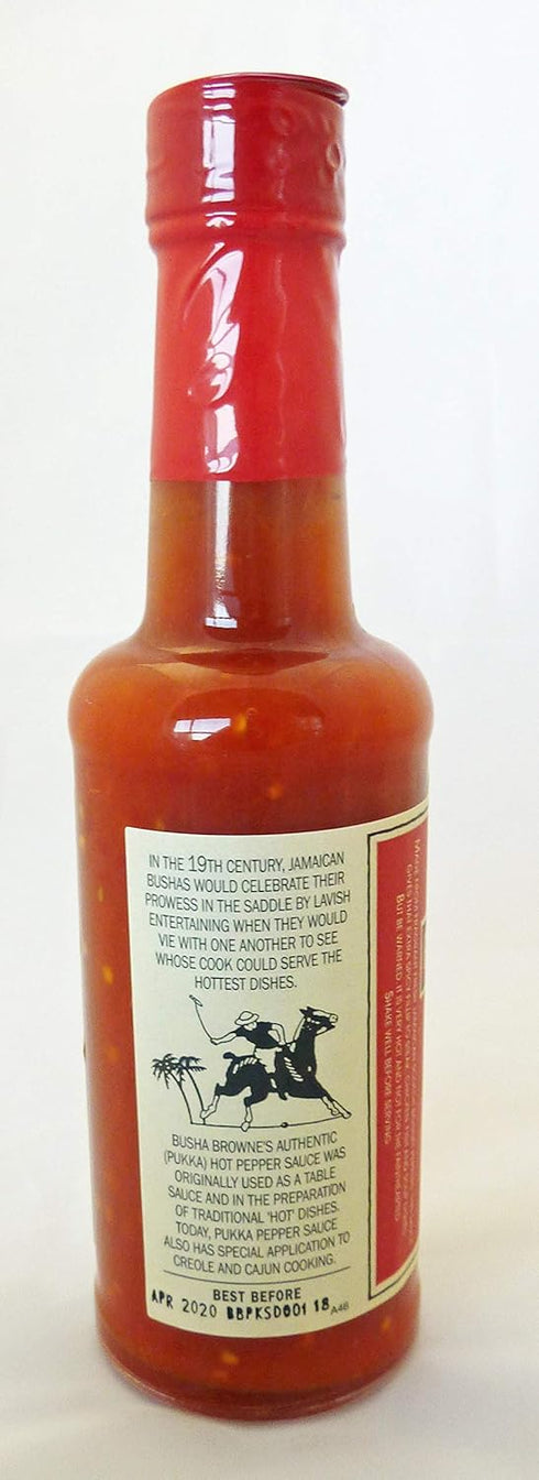 Busha Browne's 6 Busha Browne Pukka Hot Pepper Sauce, Fluid Ounce