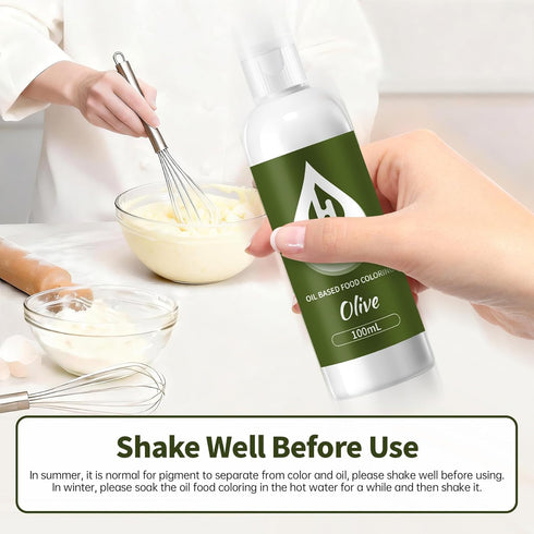100ml Olive Oil Based Food Coloring for Chocolate Herbeklab Professional Concentrated Oil Food Dye for Candy Melts