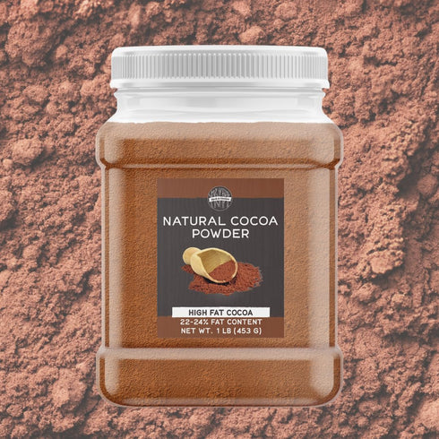 22/24% (16 Birch & Meadow Natural High Fat Cocoa Powder, Non-Alkalized, Cocoa Butter, Baking Ounce)