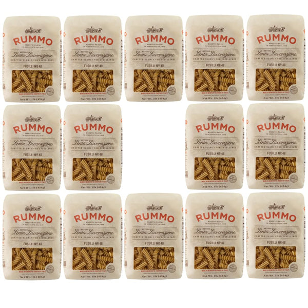 Rummo Fusilli Pasta No. 48, 1 lb (Pack of 14) Non-GMO, Parve,