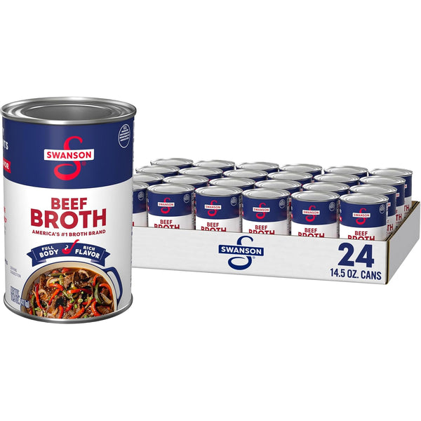 SWANSON S 100% Natural, Gluten-Free Beef Broth, 14.5 Oz Can (Pack of