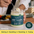 32 oz (2 16 oz) Boxed Halal Grass-Fed Beef Tallow Total x Traditional Cooking Oil for High-Heat Frying, Searing