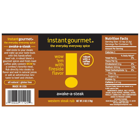Instant Gourmet 6 oz Awake-a-Steak Coffee Rub