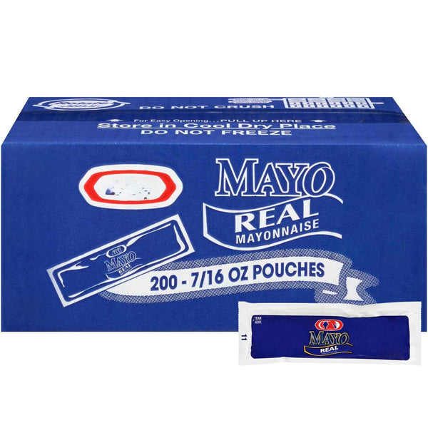 Generic Real Mayo Mayonnaise Single Serve Packets, 200 ct.