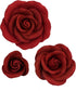 O'Creme Deep Red Rose Gumpaste Flower - for Cake Decorating - Sugar