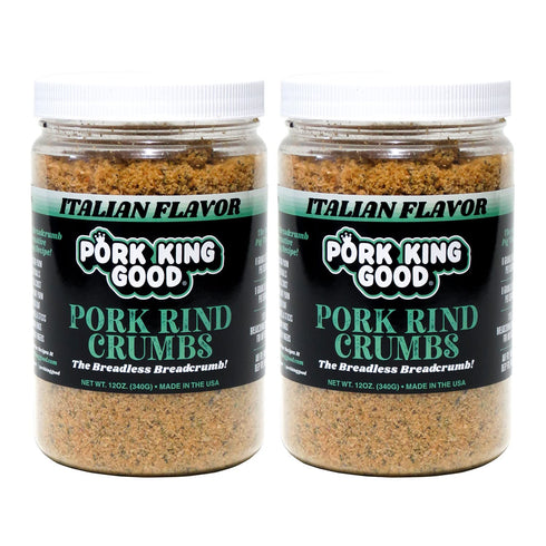 Pork King Good - Pork Rind Breadcrumbs - 2 Pack! Keto Friendly,