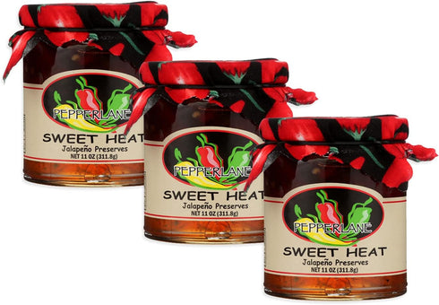 Pepperlane Preserves Sweet Heat Jalapeno Preserve, (Pack of 3)