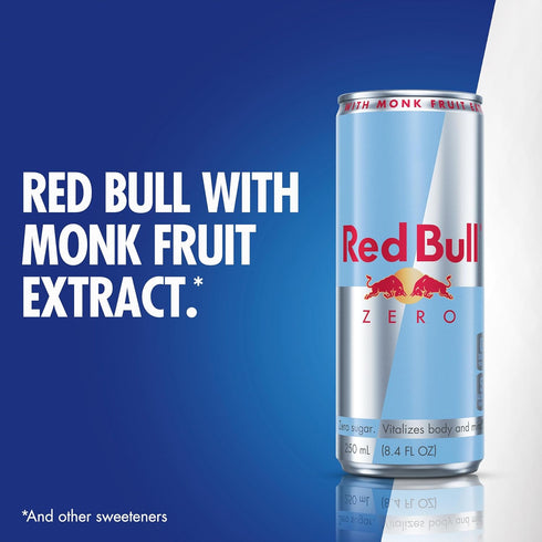8.4 Oz, 24 Count Red Bull Energy Drink, Total Zero, Fl
