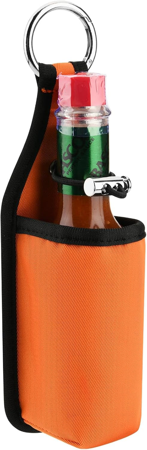 Beautyflier 5oz/150ML Hot Sauce Sleeve Holder, Portable Bottle Belt Holder for Tabasco, Sriracha,