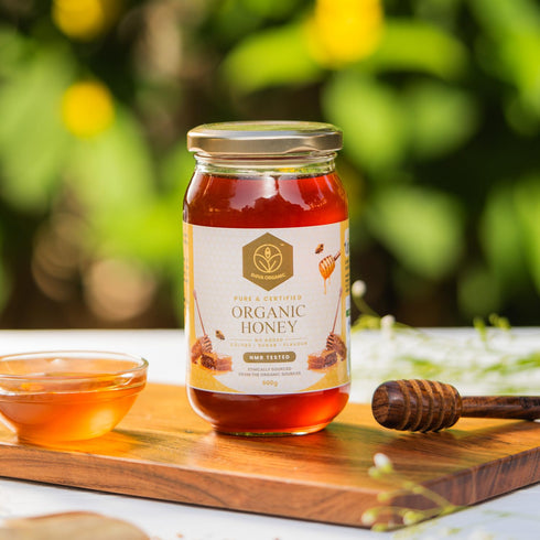17.63 (500g) Shiva Organic's NPOP Organic Certified Honey - NMR Tested, Natural Honey, No Added Sugar, Flavorful
