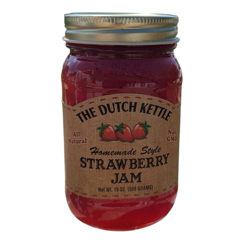 Generic The Dutch Kettle Amish Homemade Strawberry Jam - One (18 oz Jars)