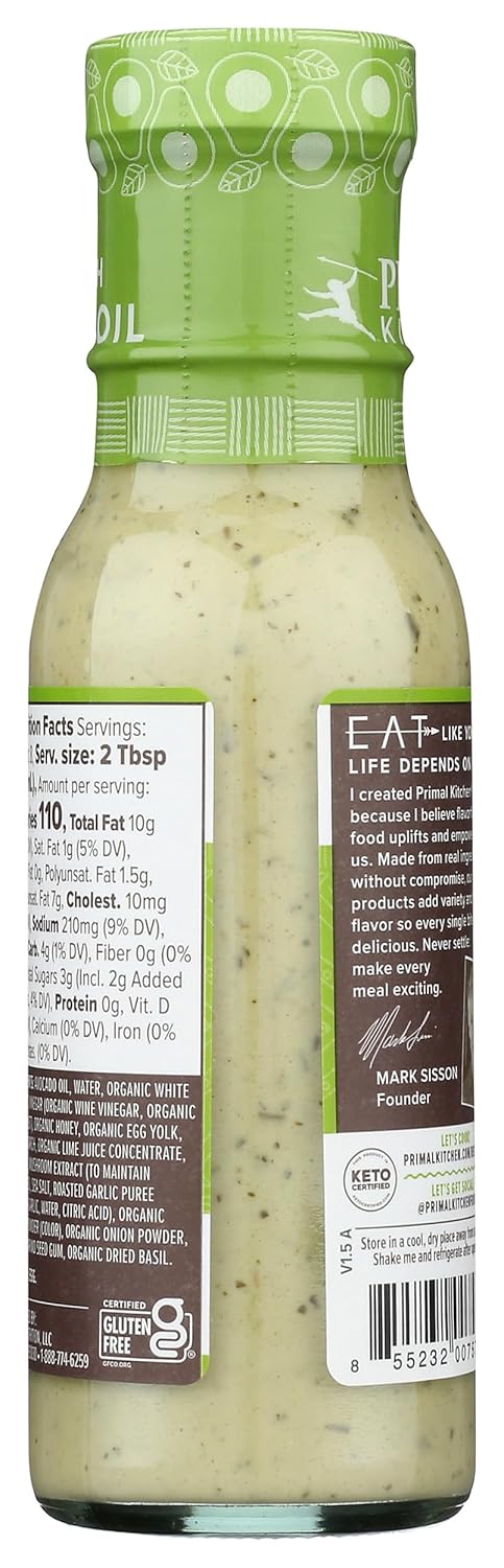 Pack 1 PRIMAL KITCHEN Cilantro Lime Dressing