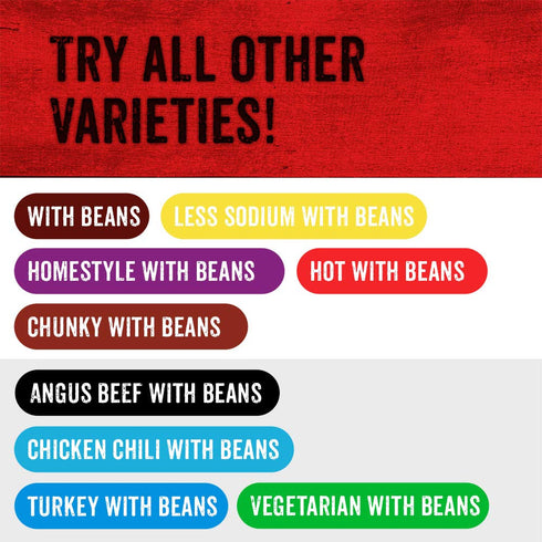 15 (Pack 6) Hormel Chili Hot with Beans, Ounce