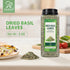 5 oz (142g), Soeos Basil Leaves, Cut and Sifted, Dried Basil Leaves, Pairs Well with Pasta, Salad, Pizza, Sauces