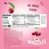 4.3oz 4 Dole Wiggles No Sugar Added Cherry Fruit Juice Gels Snacks, Total Cups, Gluten & Dairy Free, Bulk Lunch Snacks