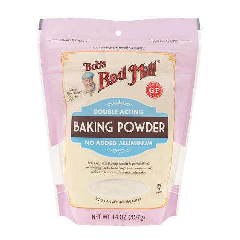 Bob's Red Mill Baking Powder Double Pack, 14 oz (2 Pack), No Added Aluminum, Total 28 oz Baking Powder
