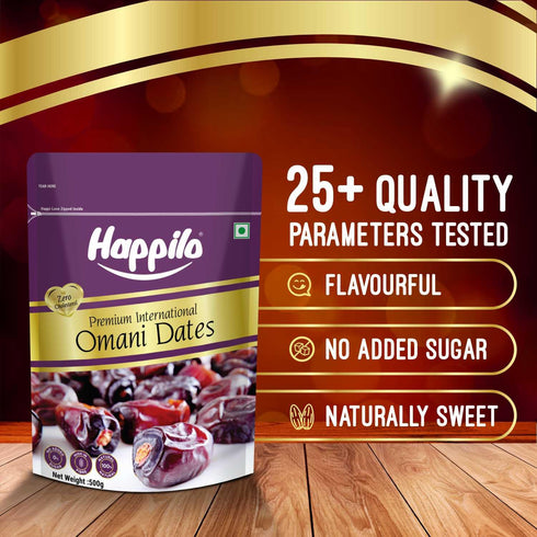 Happilo 680G Pack, 680 (Pack 1) Premium International Omani Dates Value Khajoor Or Khajur Dry Fruit, Healthy