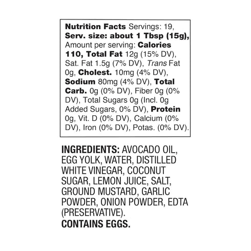 11.25 BetterBody Foods Ounce Avocado Oil Mayonnaise Squeeze Bottle, Gluten Free Non-GMO Avocado Mayo Spread Made