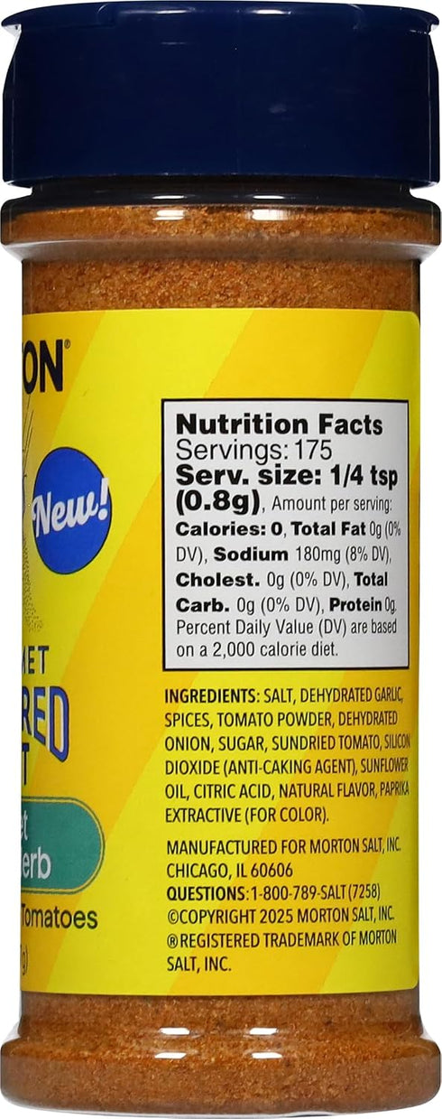 5.2oz Morton Gourmet Flavored Salt Sweet Italian Herb