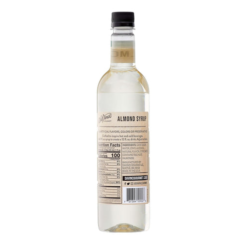 25.4 (Pack 1) DaVinci Gourmet Naturals Almond Syrup, Fluid Ounces