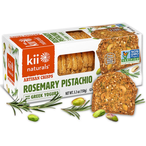 Kii Naturals Artisan Crisps, Healthy Snack Crackers for Cheese, Meats, Spreads, Charcuterie