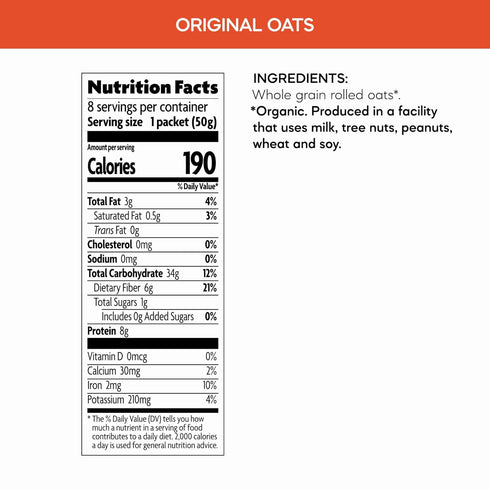 14 oz (Pack 6), Nature's Path Organic Original Instant Oatmeal, of Non-GMO