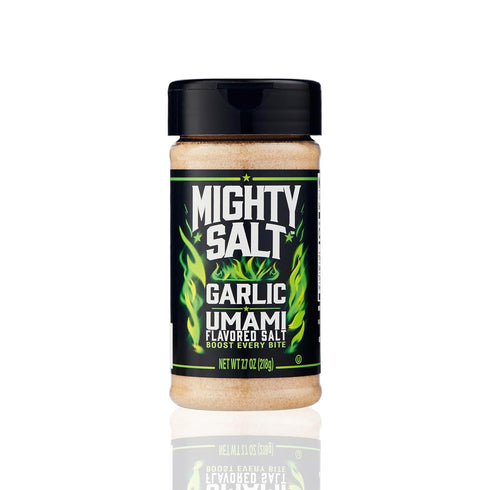 Mighty Salt Garlic Umami Flavored Salt, 7.7 Ounce