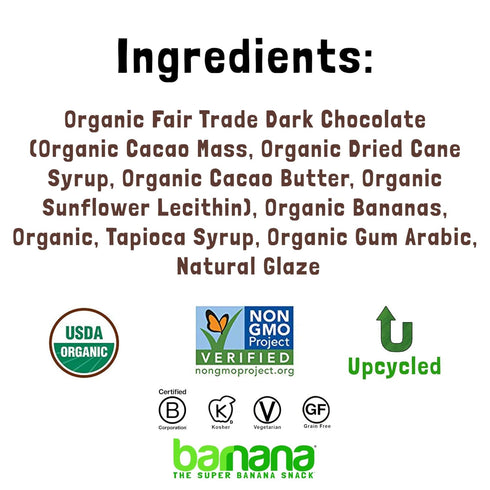 3.5 (Pack 3) Barnana Organic Dark Chocolate Dipped Chewy Banana Bites, Ounce Bag